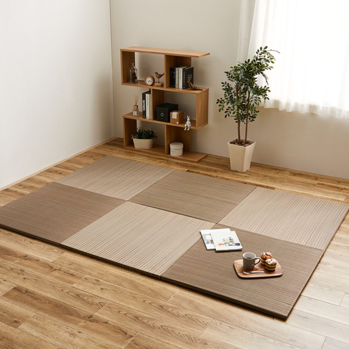 置き畳　6枚セット Amazon | 置き畳 ユニット畳 6畳 日本製 あぐら 新 約82×164cm 6枚
