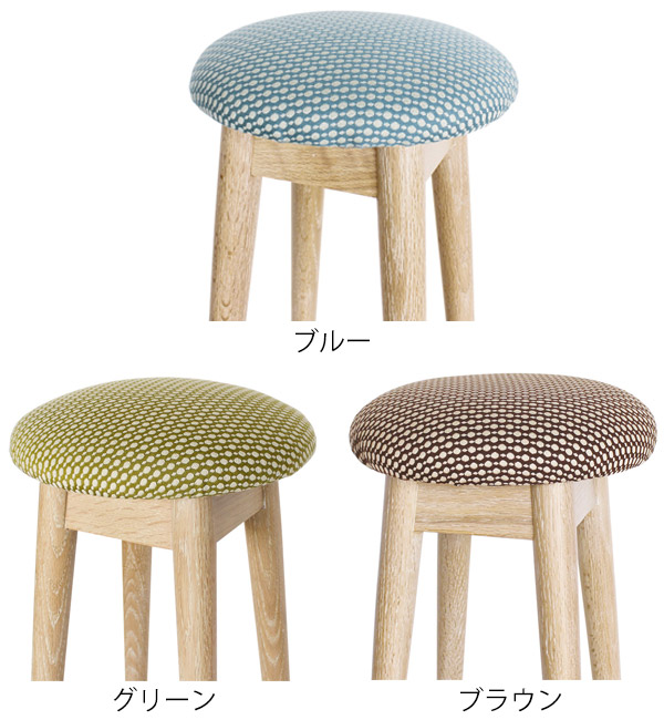 カウンタースツール ハイチェア 北欧風 天然木 オーク無垢材 高さ65cm