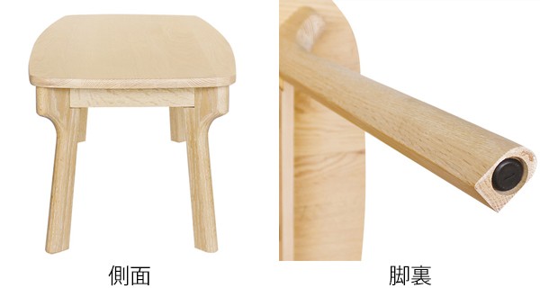 ローテーブル センターテーブル 北欧風 天然木 オーク材 幅110cm （ 開