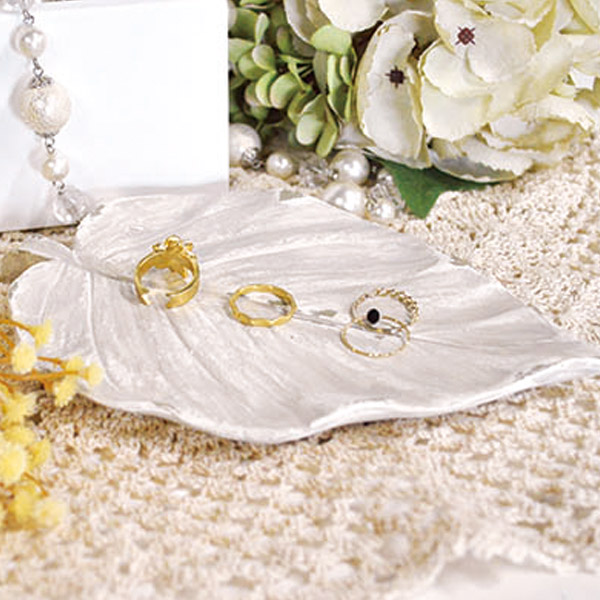 トレー 小物 サンク レジントレイ リーフ ゴールド （ アクセサリー