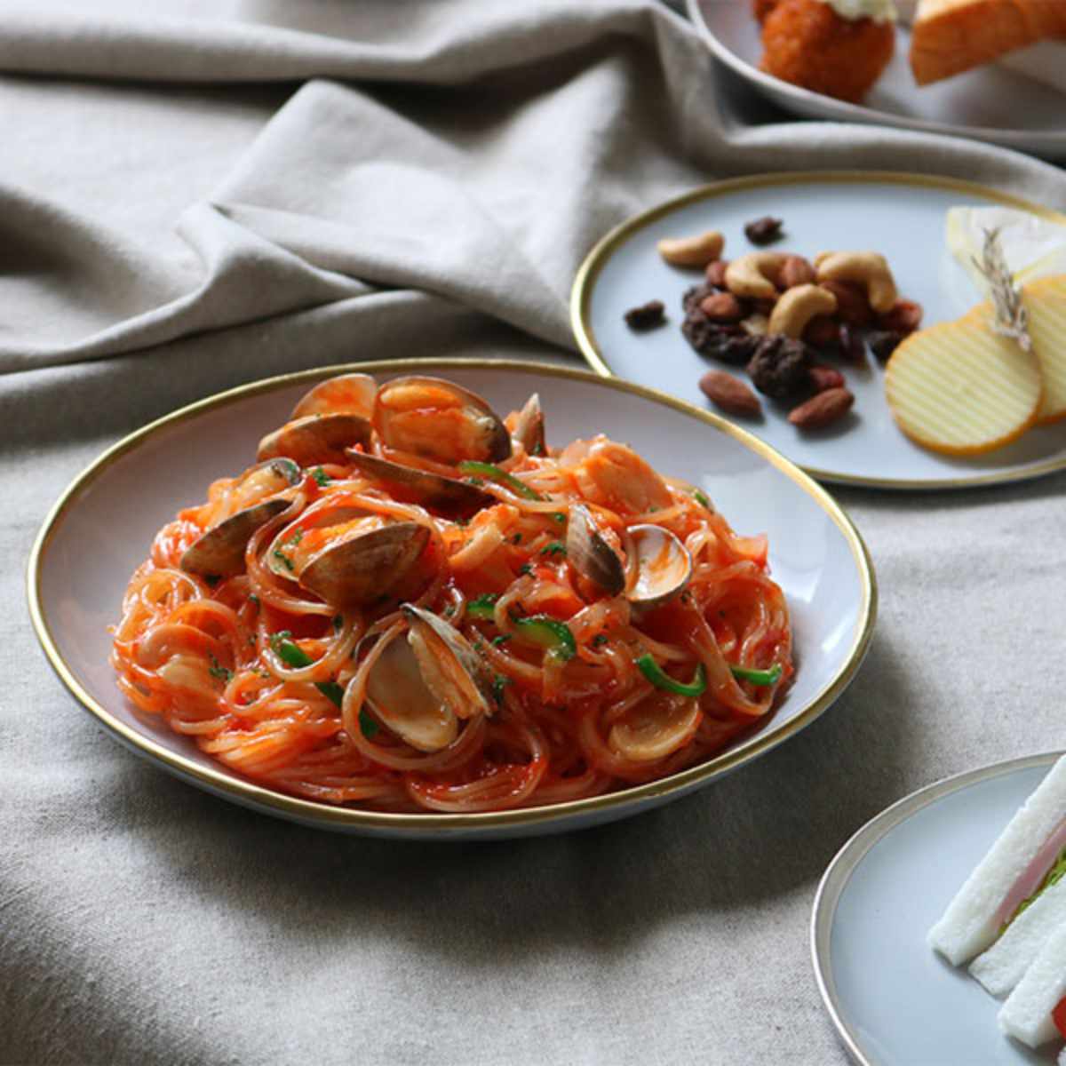 カレー＆パスタ皿 21cm スリール Sourire 笠間焼 皿 食器 洋食器 陶器