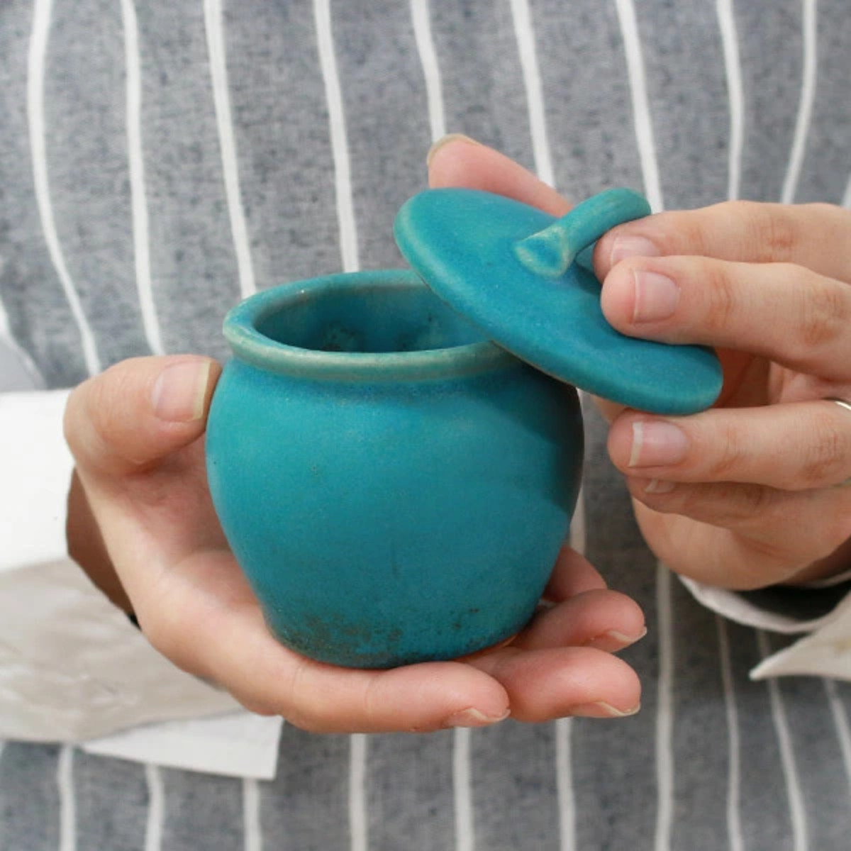 保存瓶 120ml Sサイズ 常備菜入れ Jyobi 漬物容器 ターコイズブルー