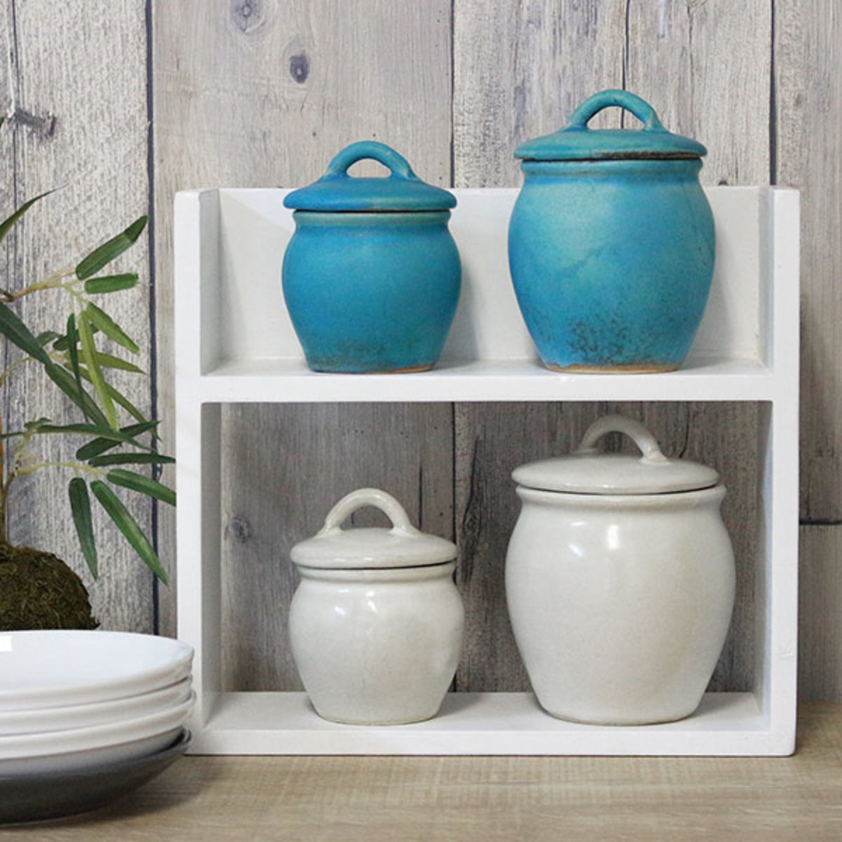 保存瓶 240ml Mサイズ 常備菜入れ Jyobi 漬物容器 ターコイズブルー