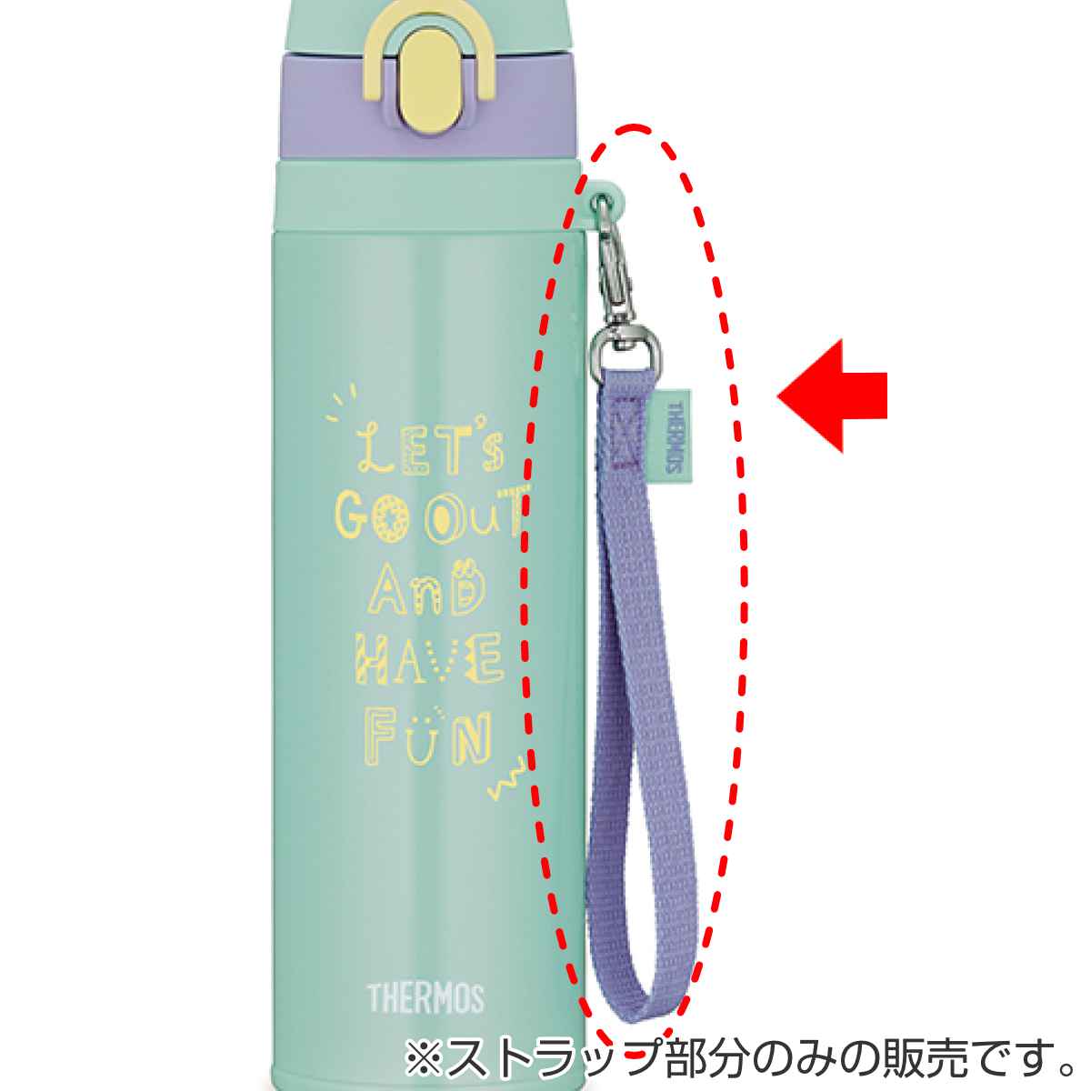 サーモス ストラップ 水筒 JNT 550ml...の詳細画像3