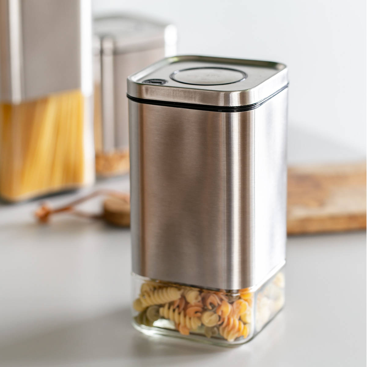 ダルトン 保存容器 950ml 角型 キューブジャー ウィズ リッド M ガラス