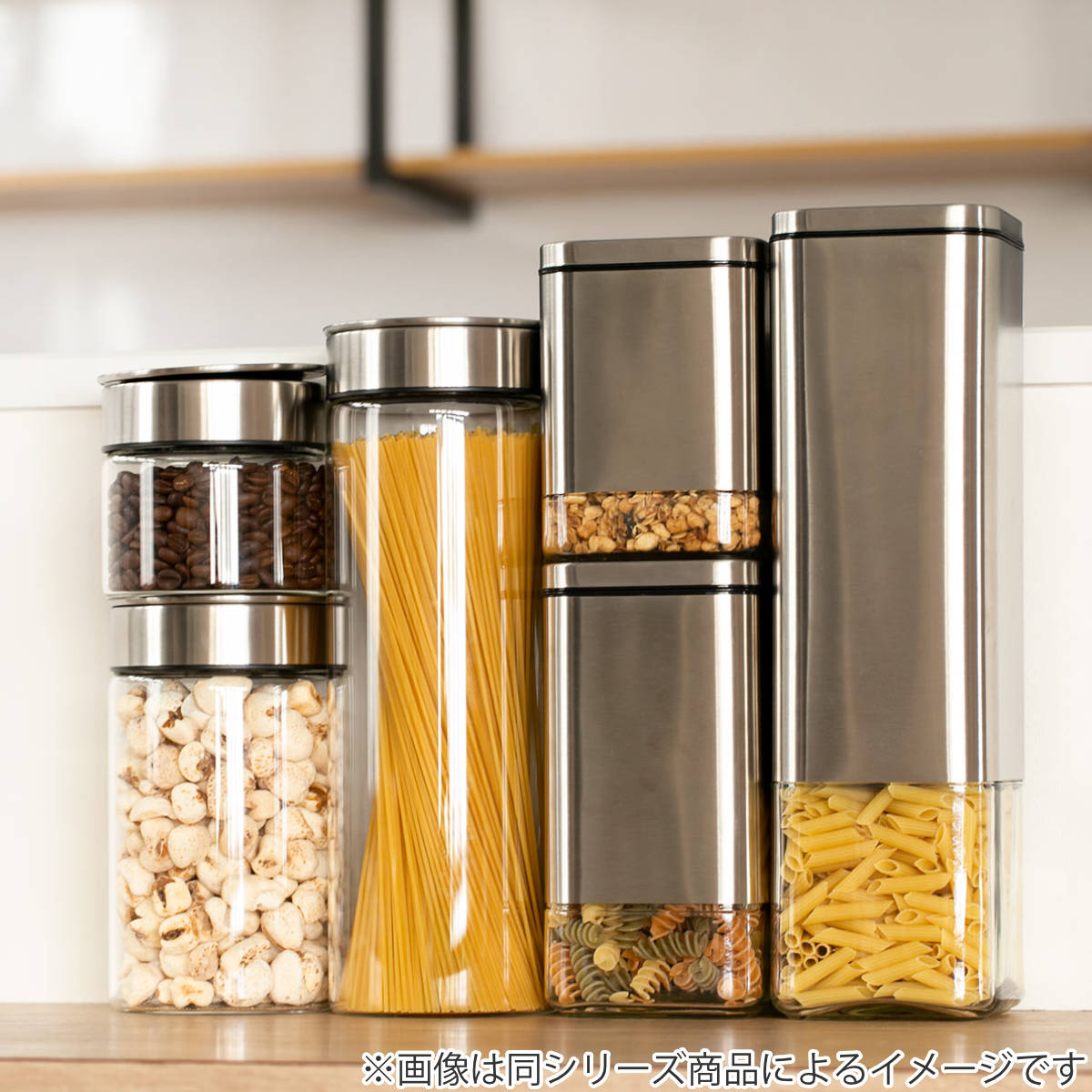 ダルトン 保存容器 2L 角型 キューブジャー ウィズ リッド L ガラス製