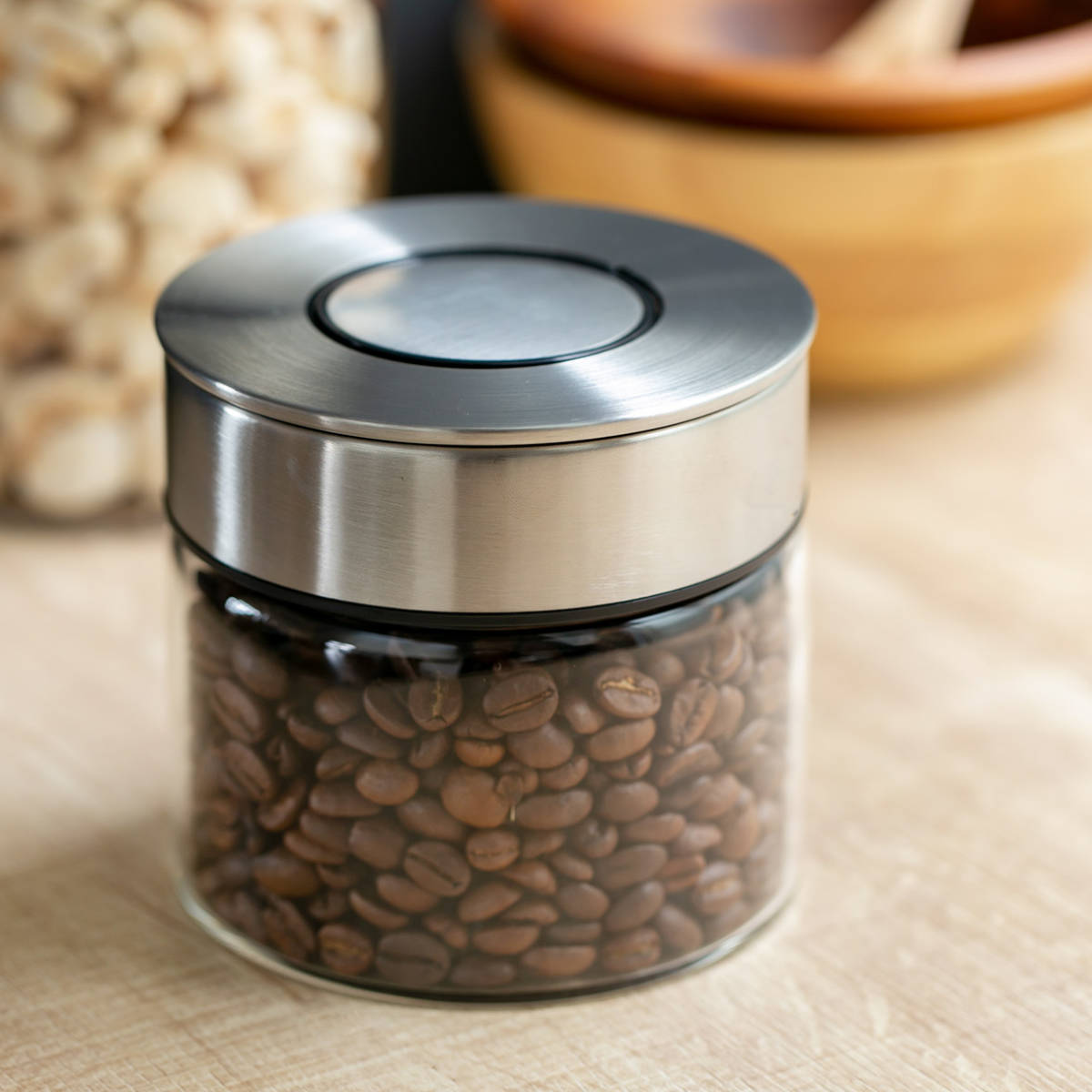 ダルトン 保存容器 350ml 丸型 シリンダージャー ウィズ リッド S