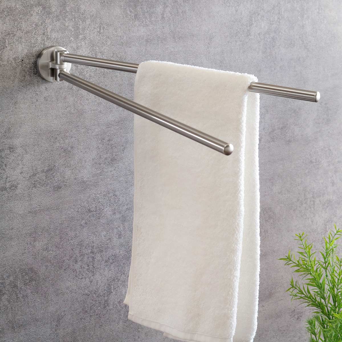 ガラス棒タオル掛、 OPUS（オーパス） タオルハンガー BISK VIRGINIA ツインタオルホルダー