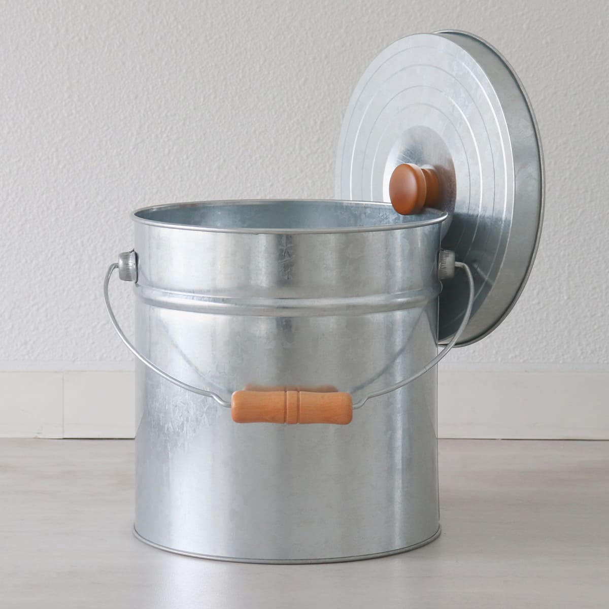 米びつ 6kg 丸型 トタン 袋のまま （ 米櫃 ブリキ 缶 ライスボックス