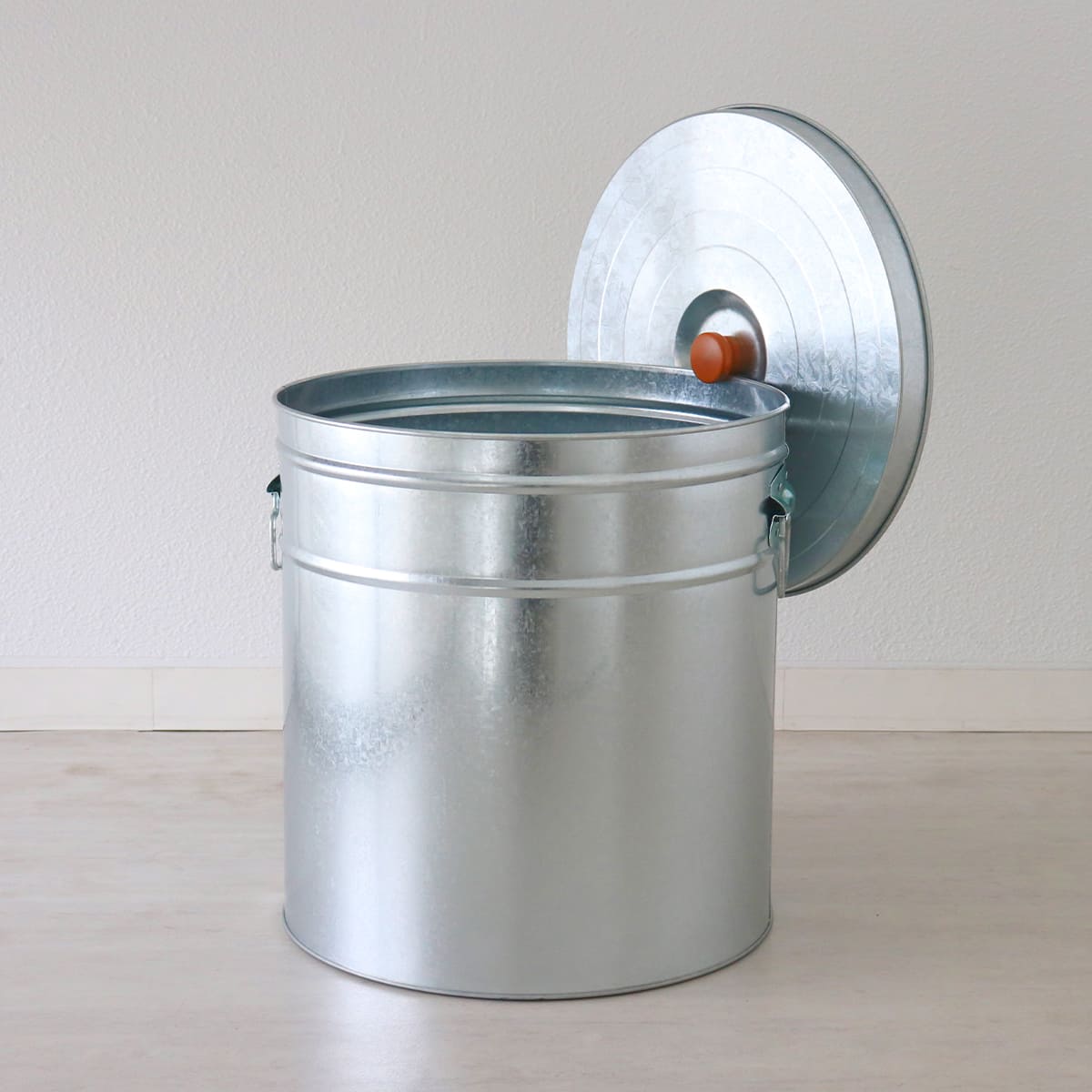 米びつ 30kg 丸型 トタン 袋のまま （ 米櫃 ブリキ 缶 ライスボックス