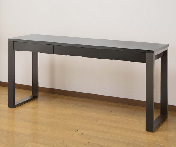 ワークデスク 学習机 幅150cm×奥行45cm タモデスク 引き出し付 （ 机