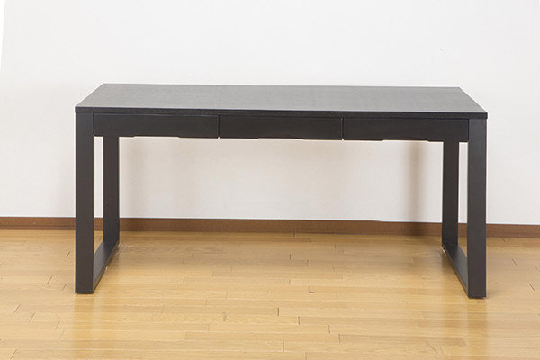ワークデスク 学習机 幅150cm×奥行59cm タモデスク 引き出し付 （ 机