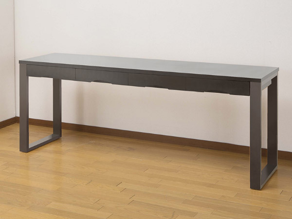 ワークデスク 学習机 幅180cm×奥行59cm タモデスク 引き出し付 （ 机