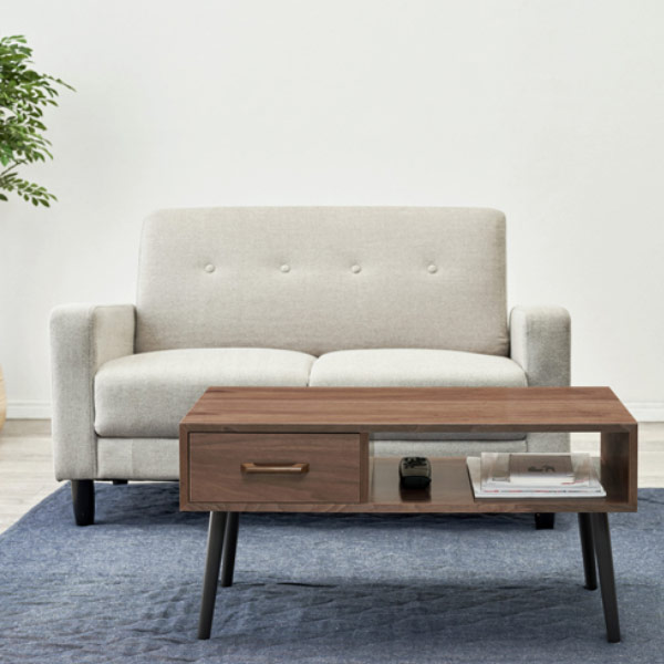 センターテーブル 幅80cm ローテーブル 引き出し 長方形 テーブル 木製