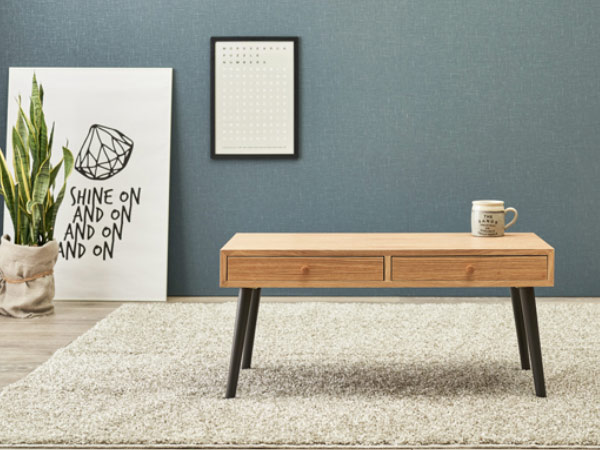 センターテーブル 幅80cm ローテーブル 引き出し 長方形 テーブル 木製