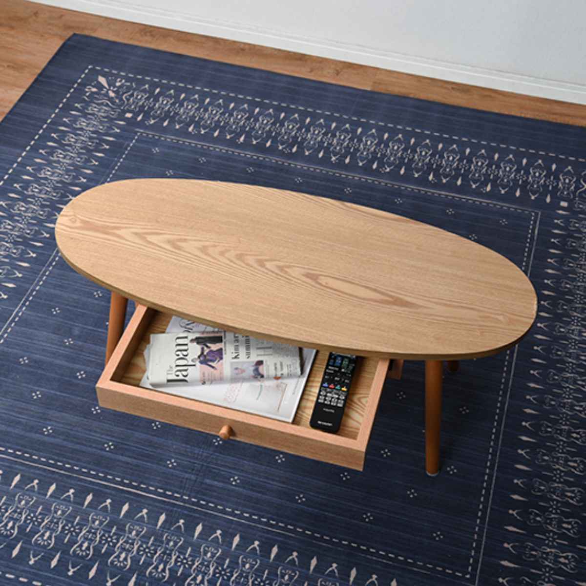 HAGiHARA（萩原） センターテーブル 幅95cm ローテーブル 机 木製 収納