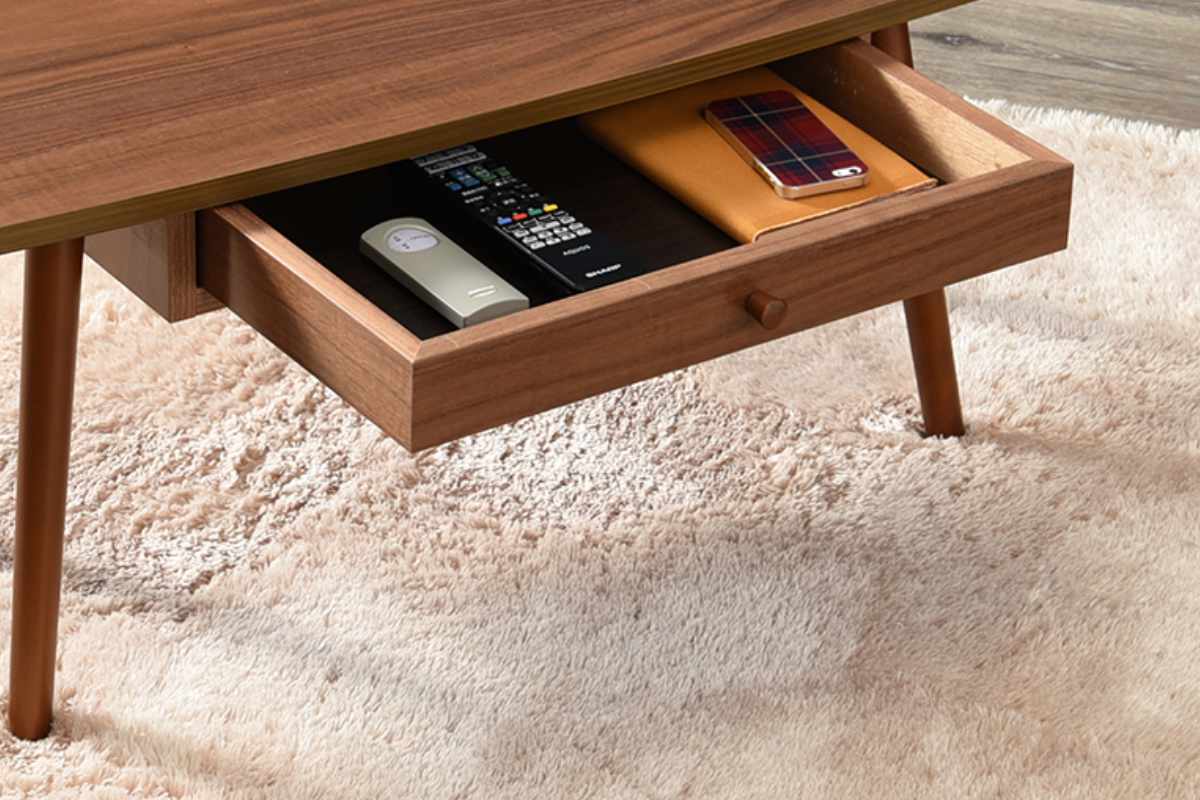HAGiHARA（萩原） センターテーブル 幅95cm ローテーブル 机 木製 収納