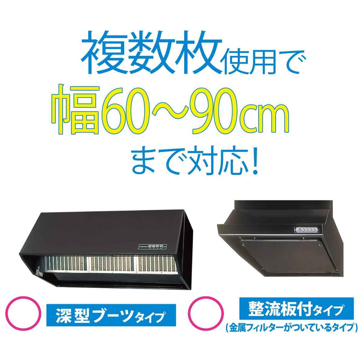 レンジフードフィルター 60cmに切れてるパッ...の詳細画像4