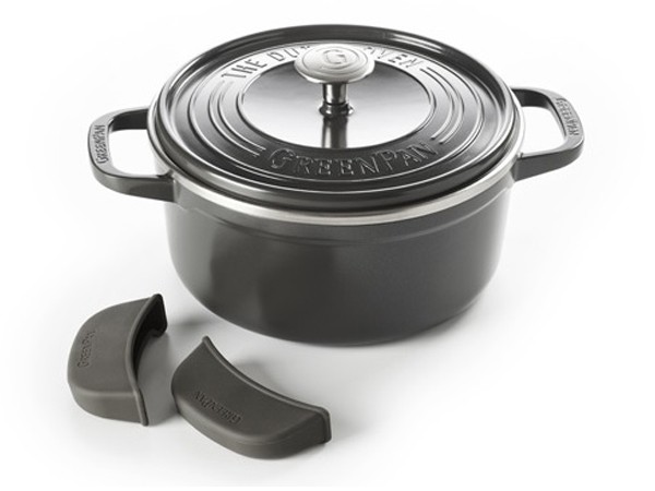 両手鍋 IH対応 22cm グリーンパン GREEN PAN フェザーウェイト