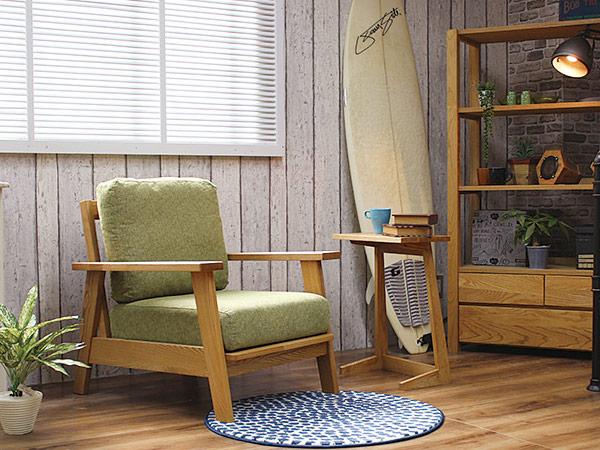 ソファ 1人掛け 幅74cm 北欧風 天然木フレーム MOND （ 開梱設置 タモ