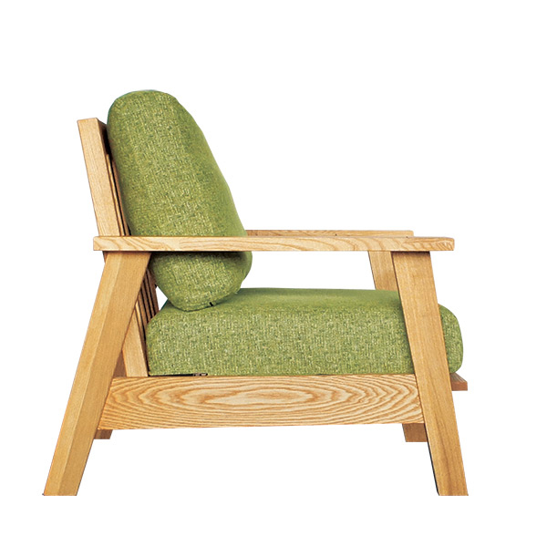 ソファ 1人掛け 幅74cm 北欧風 天然木フレーム MOND （ 開梱設置 タモ