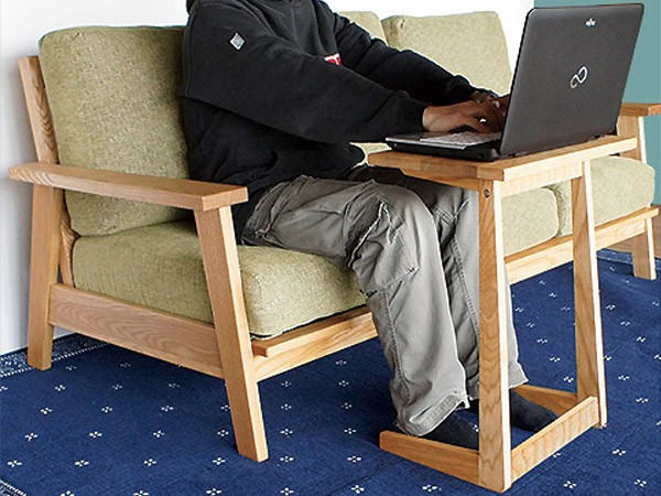 サイドテーブル 幅45cm 脇机 北欧風 天然木 MOND （ 開梱設置 タモ