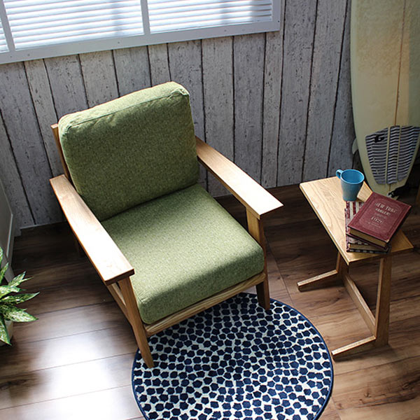 天然木製　モダン　サイドテーブル サイドテーブル テーブル 天然木 幅450 奥行250 タモ材無垢 オイル塗装