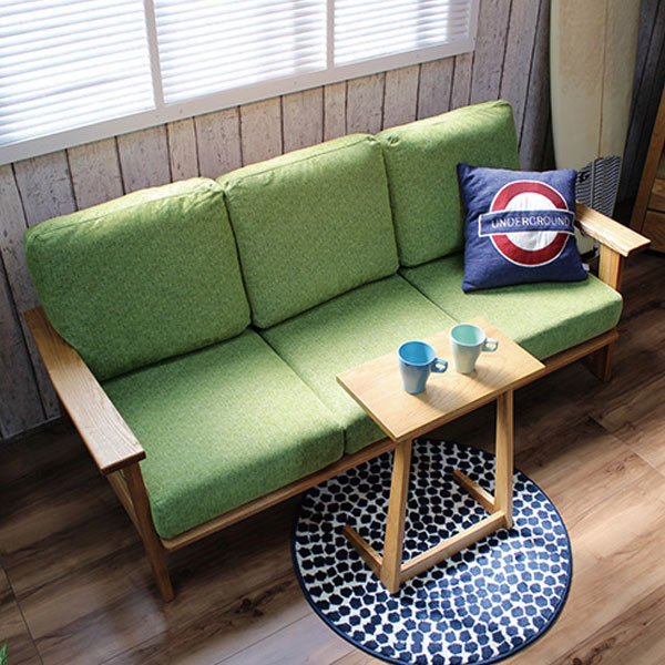 サイドテーブル 幅45cm 脇机 北欧風 天然木 MOND （ 開梱設置 タモ