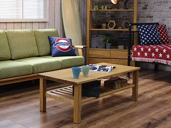 ローテーブル 幅115cm リビングテーブル 北欧風 天然木 MOND （ 開梱