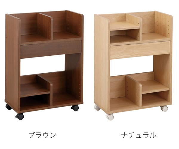 ランドセルラック 幅55cm 収納 ワゴン 引き出し付き キャスター