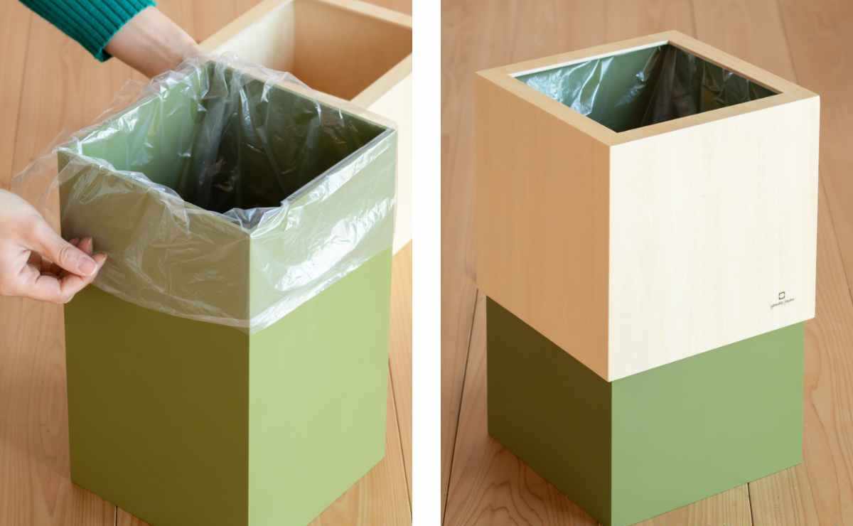 ヤマト工芸 ゴミ箱 木製 10L W CUBE ウォールナット ヤマト工芸 ゴミ箱 木製 10L W CUBE ウォールナット