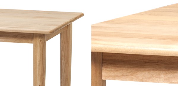 ADAL ダイニングテーブル 120 アルダー材　テーブル　無垢　120 吉桂 ダイニングテーブル 北欧風 天然木 アルダー材 ADAL 幅120cm