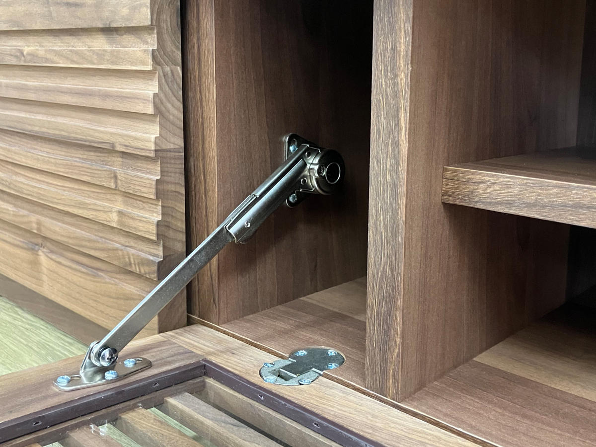 吉桂 テレビ台 幅150cm ローボード ルーバーデザイン 天然木前板 ROOK