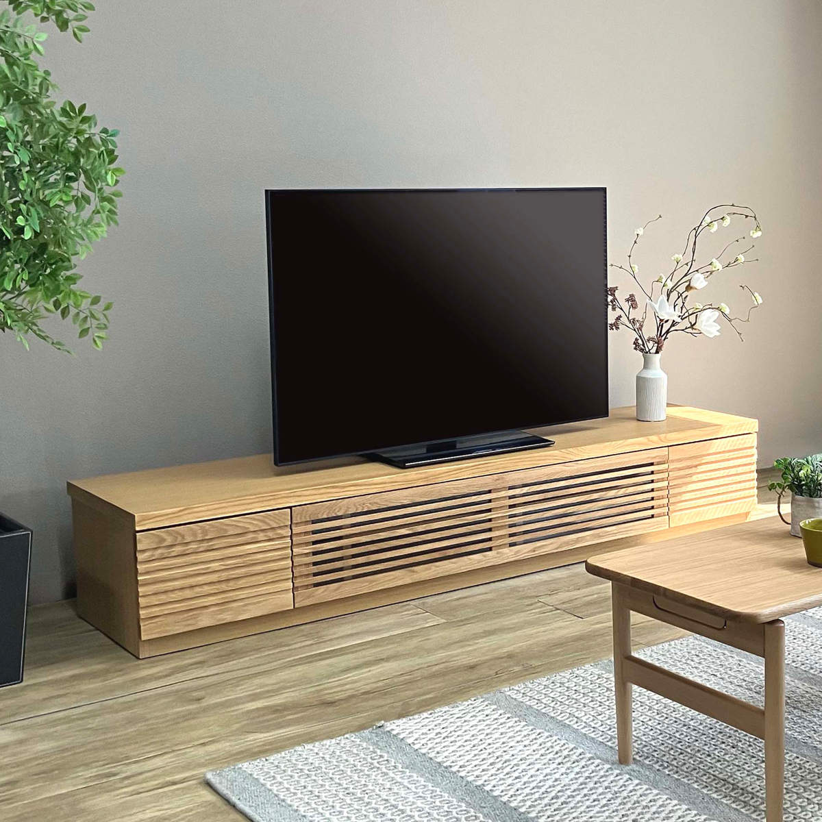 テレビボード 180cm（素材：天然木、無垢材）の商品一覧 通販 - Yahoo