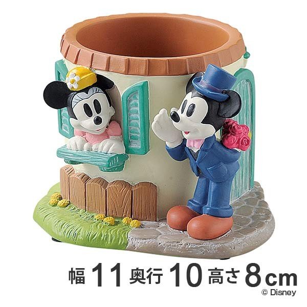 Disney プランター 2.5号 窓辺 ミッキーマウス＆ミニーマウス