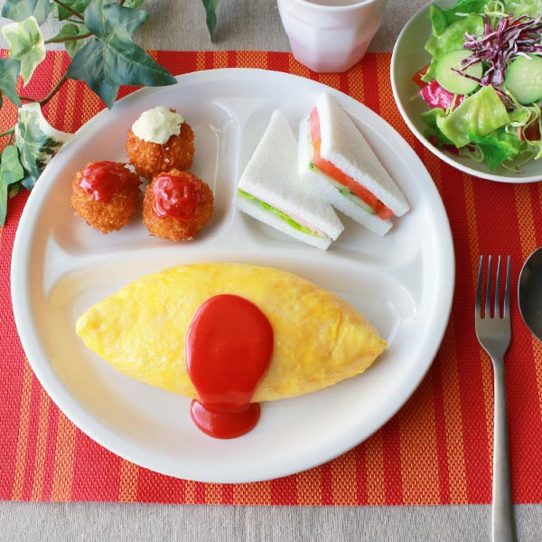 ランチプレート 27cm プラスチック 軽量 皿 食器 洋食器 （ ランチ皿