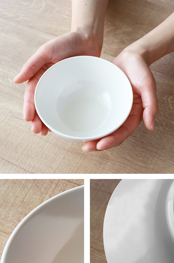 ボウル 13cm プラスチック 軽量 お椀 皿 食器 洋食器 （ お茶碗 白い