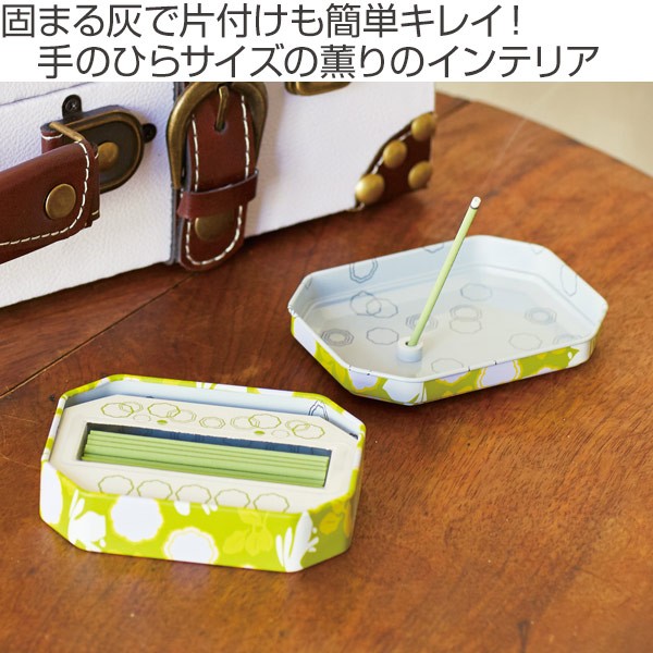 カメヤマキャンドル 線香 彩風 缶入りアロマインセンス マグネット香立