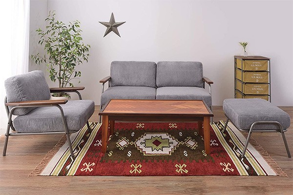 布製2人掛けソファー ソファ 幅151cm 2人掛 コーデュロイ ファブリック 布張り ひじ掛け