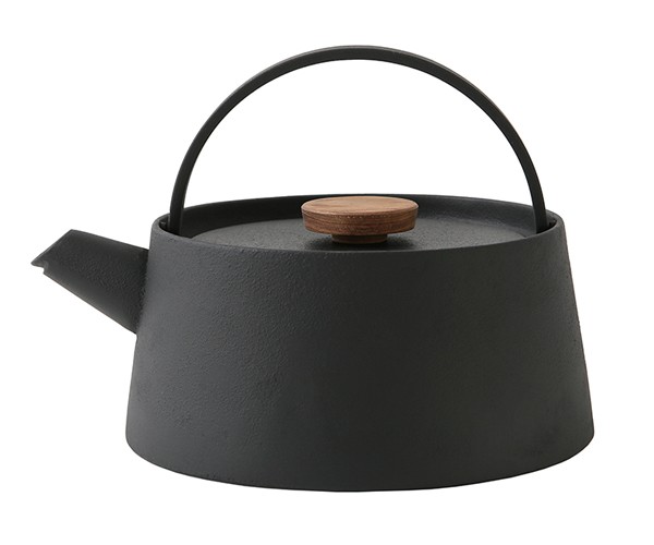 モダン鉄瓶「tetu」直火・IH対応 南部鉄器風 南部鉄器 tetu 鉄瓶 IH 直火 対応 被膜仕上げ 1L 鉄製やかん 鉄