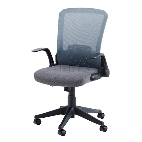 オフィスチェア 座面高45cm〜55cm 高さ調整 背もたれ 折りたたみ