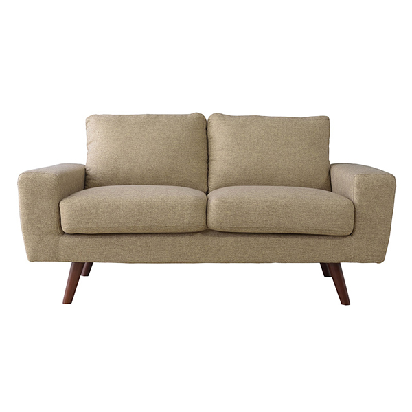 東谷 ソファ 幅150cm 2人掛 ひじ掛け ファブリック 布製 ローソファ