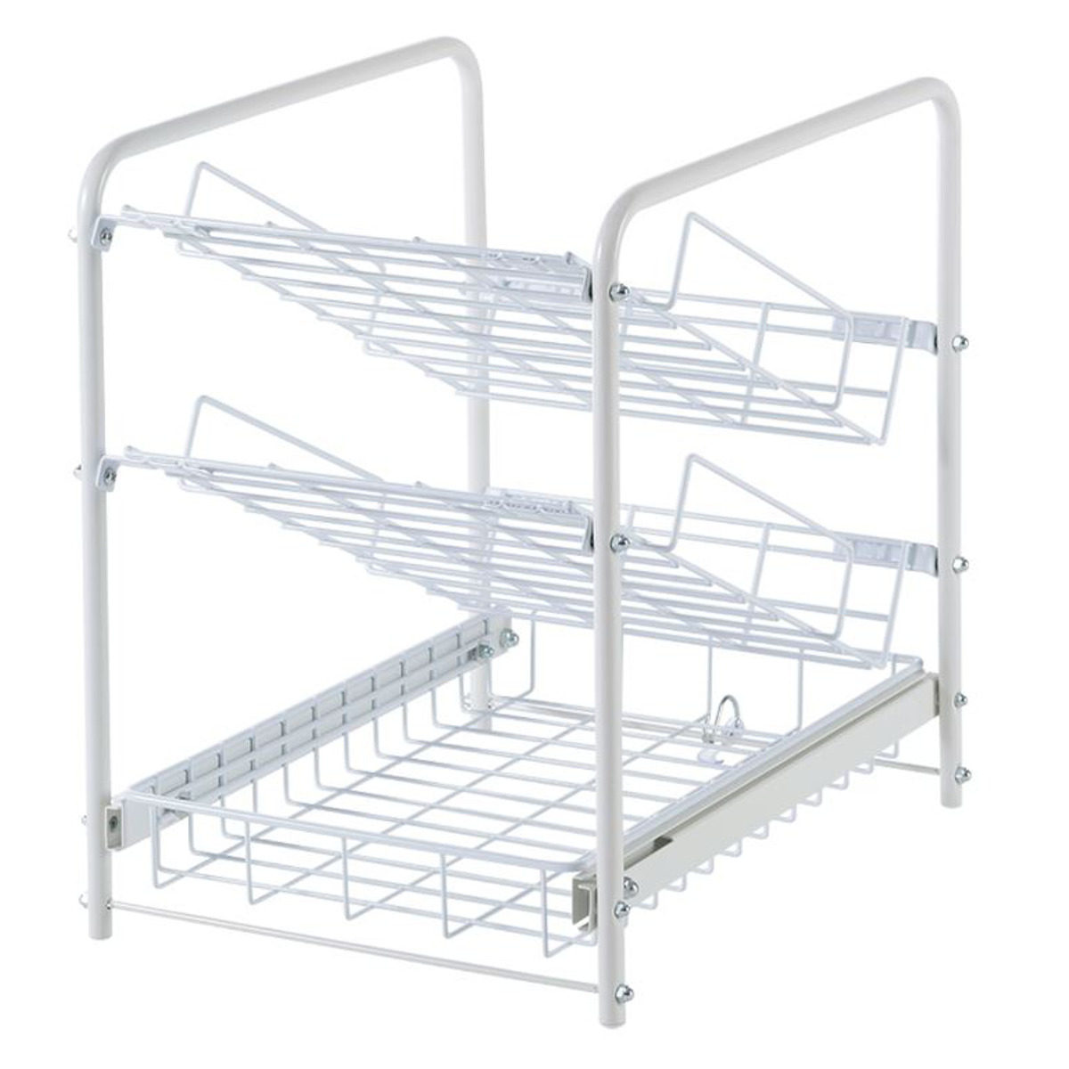 下村企販 シンク下収納 シンク下有効活用ラック ななめ棚30 （ 幅31.5