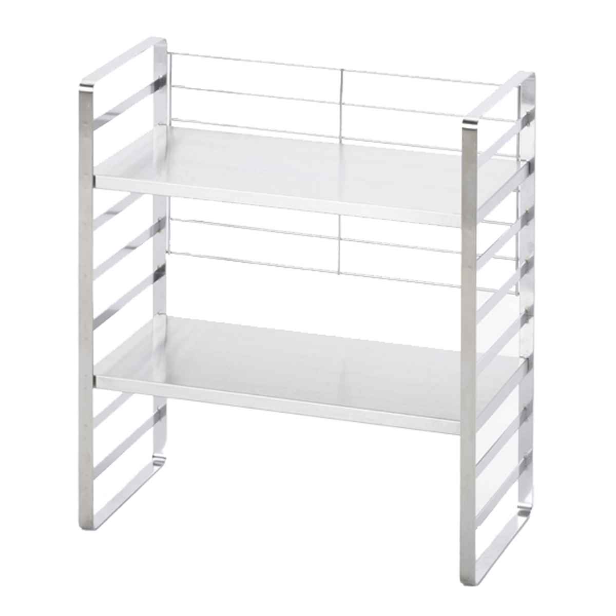 下村企販 キッチンラック 幅40cm オールステンレス 頑丈 出窓ラック