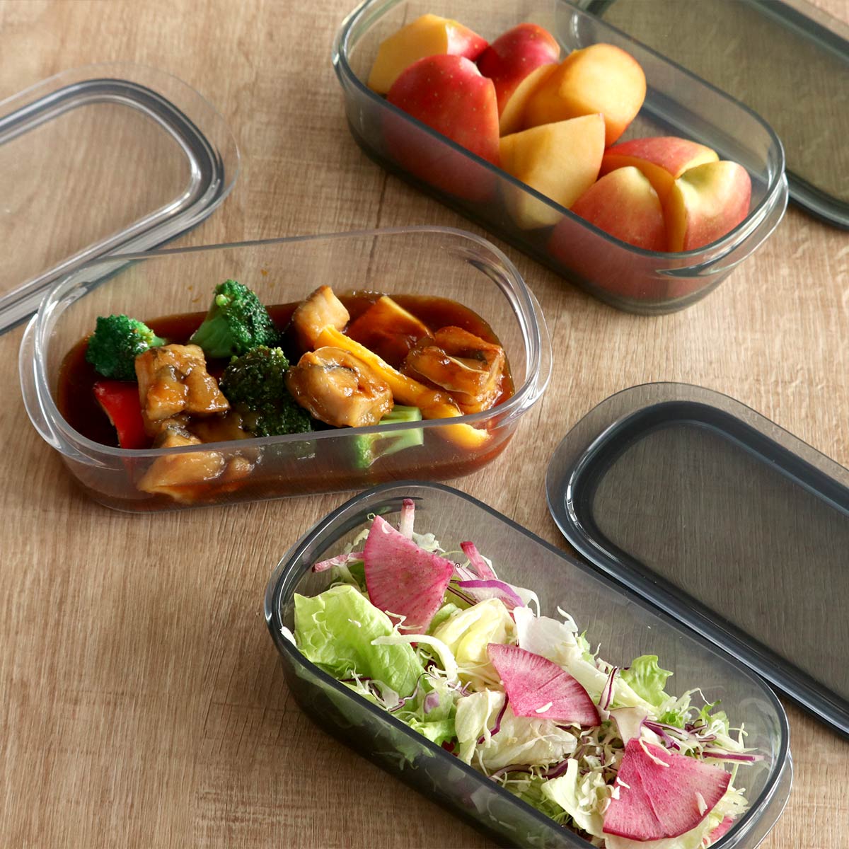 Like-it（ライクイット） 保存容器 520ml 調理ができる保存容器 M