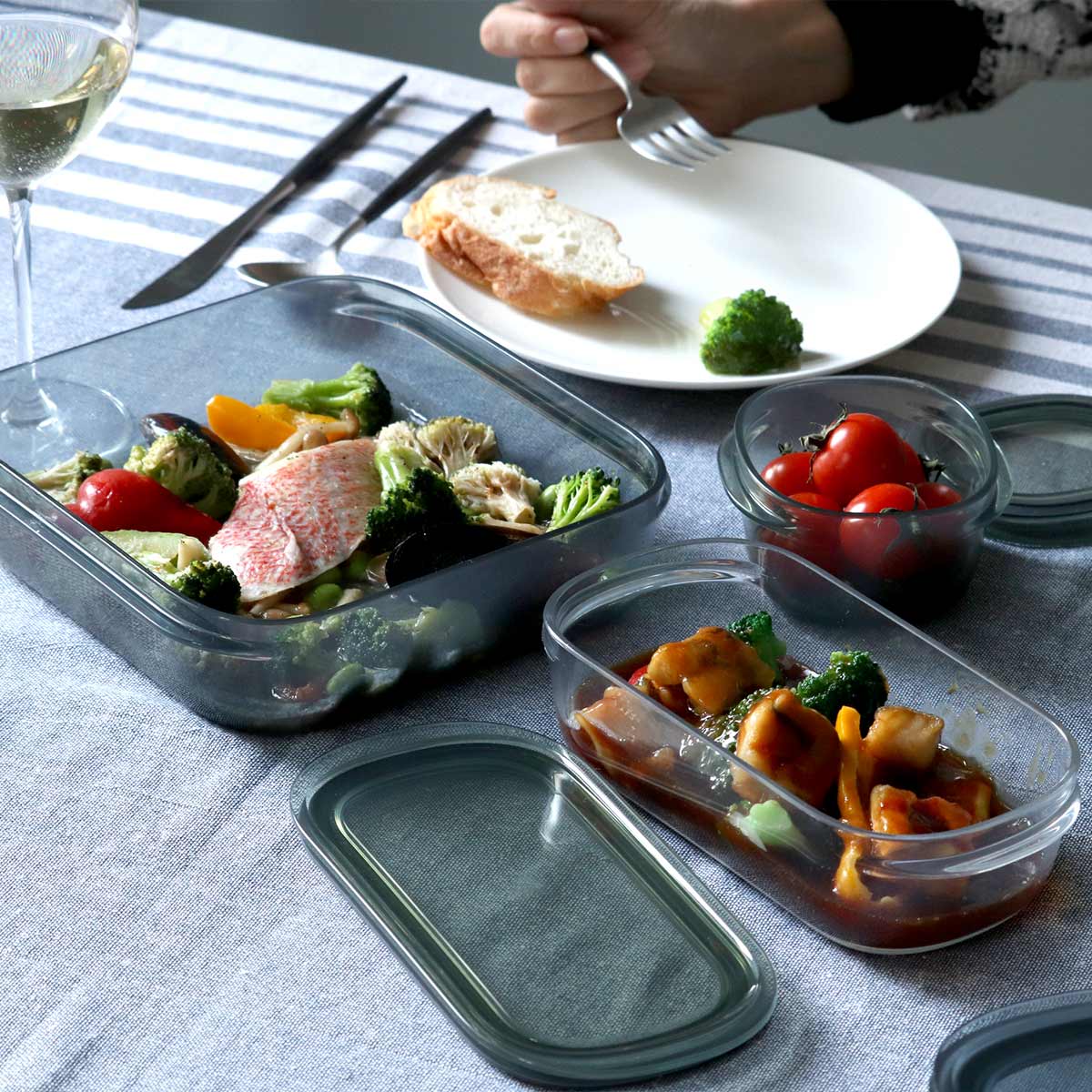 Like-it（ライクイット） 保存容器 520ml 調理ができる保存容器 M