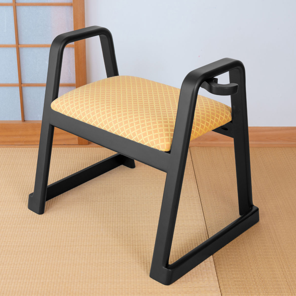 東谷 スツール ハンドル付 座面高38cm スタッキング お座敷チェア