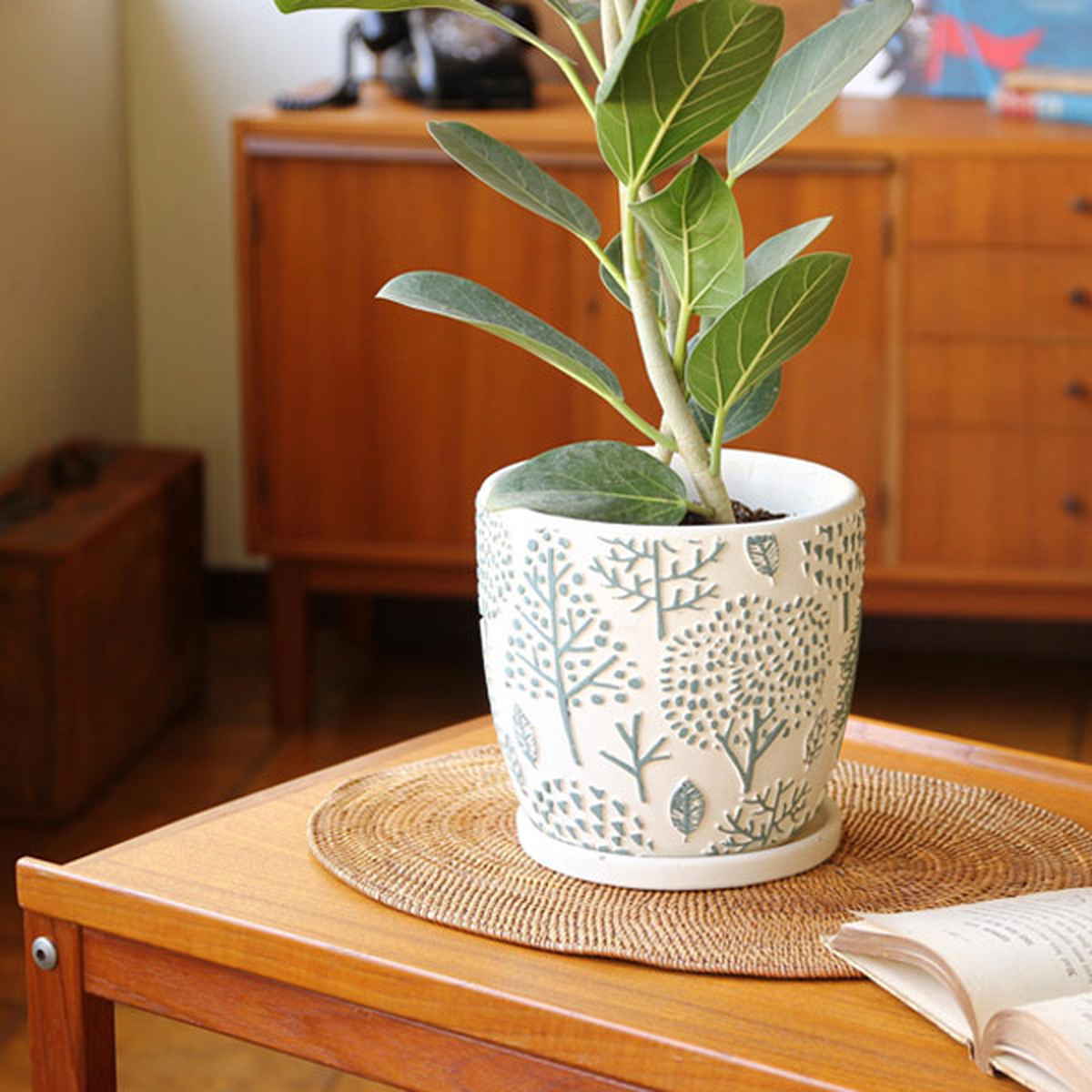 植木鉢 レリーフプランター Lサイズ 5号 （ フラワーポット 鉢植え
