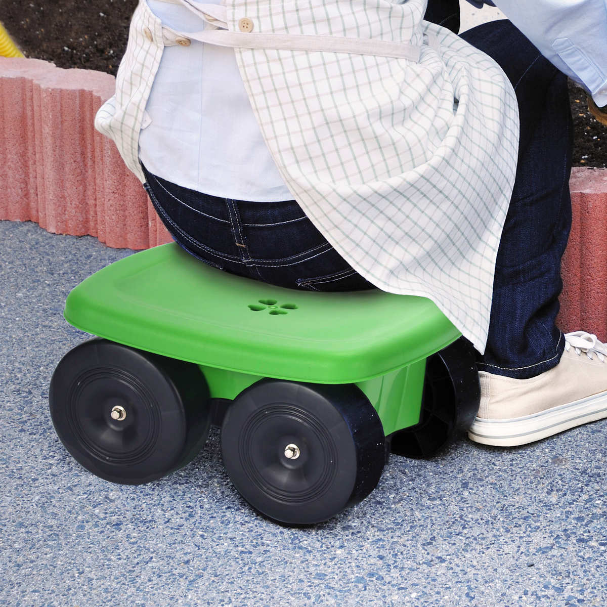 台車 腰掛 腰掛け フィールドカート クローバー （ 作業椅子 カート