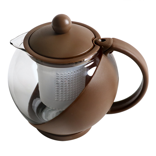 ティーポット 750ml COLORED 茶こし付き ガラス製 急須 （ 紅茶ポット